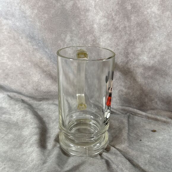 Vintage Walt Disney Productions Mickey Mouse Glass Mug - Picture 4 of 7